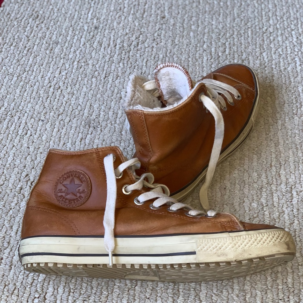 Rare Insulated Leather Converse Size 10